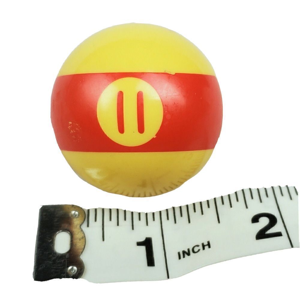 Replacement Mini Billiard Pool Ball 1.5" Ball Number #11 Stripe Red 1.5oz Small - Picture 2 of 2